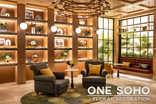 Sales Office Floral Setting @ONE SOHO